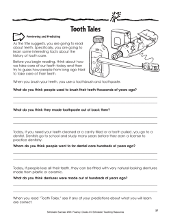 Tooth Tales - Scholastic