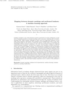 Mapping between dynamic markings and performed loudness: A