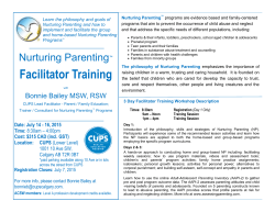 Facilitator Training