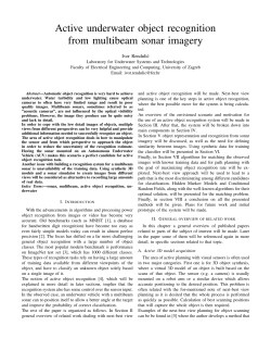 Active underwater object recognition from multibeam sonar