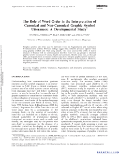 The Role of Word Order in the Interpretation of Canonical and Non