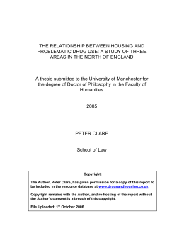 THE RELATIONSHIP BETWEEN HOUSING AND PROBLEMATIC