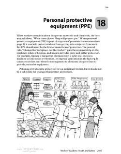Personal protective equipment (PPE)