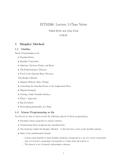 Lecture 3 Simplex Method