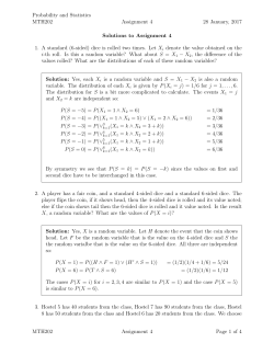 Solutions to Assignment 4 File