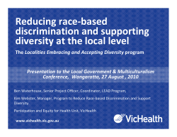 Reducing race-based discrimination and supporting diversity at the