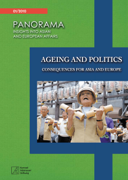 The greying of Singapore`s population: Prospects and challenges. In