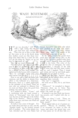 Little Outdoor Stories. Wash. Bozeman. Agriculturalist.