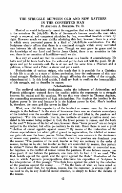 the struggle between old and new natures in the converted man