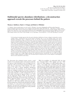 Multimodal species abundance distributions: a - CITA-A