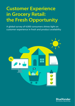 Customer Experience in Grocery Retail: the Fresh