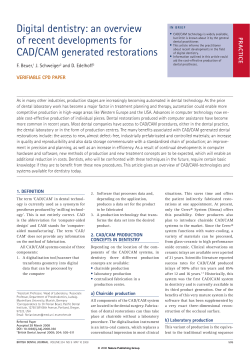 CAD CAM BDJ - Clinical Jude