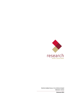 Alcohol-related injury: An evidence-based literature review