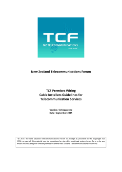New Zealand Telecommunications Forum TCF