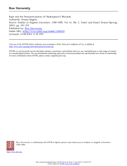 jessica slights -rape and the romanticization of miranda