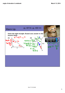 angle of elevation h.notebook