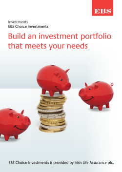 EBS Choice Investment booklet