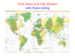 Time Zones and Tide Streams with Poole Sailing