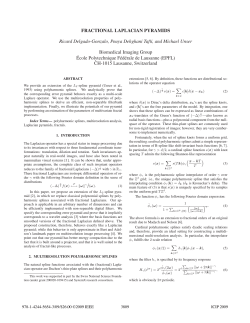 Fractional Laplacian Pyramids - Biomedical Imaging Group