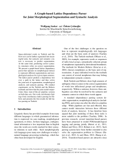 A Graph-based Lattice Dependency Parser for Joint Morphological