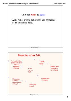 1-Acids Bases Salts and Electrolytes 2017.notebook