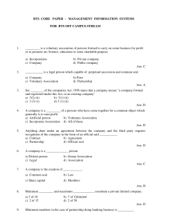 BTS CORE PAPER - MANAGEMENT INFORMATION SYSTEMS