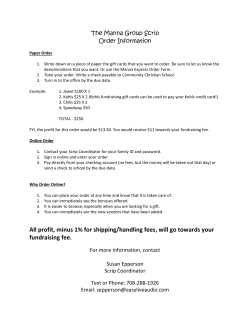 All profit, minus 1% for shipping/handling fees, will go towards your