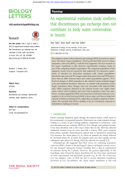 An experimental evolution study confirms that