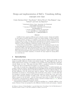Design and implementation of ShiCo: Visualising shifting concepts