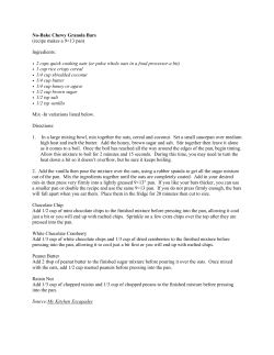 No-Bake Chewy Granola Bars (recipe makes a 9&times;13 pan