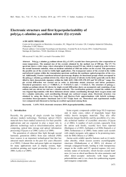 Electronic structure and first hyperpolarizability of poly(&mu;2-L