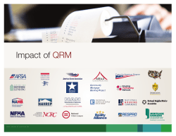 Impact of QRM - National Association of Neighborhoods