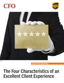 The Four Characteristics of an Excellent Client Experience