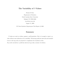 The Variability of P-Values