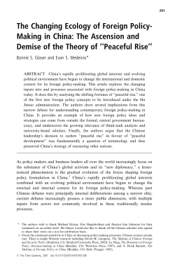 The Changing Ecology of Foreign Policy