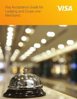 Visa Acceptance Guide for Lodging and Cruise Line Merchants