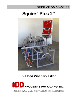 Squire &ldquo;Plus 2&rdquo; - IDD Processing and Packaging