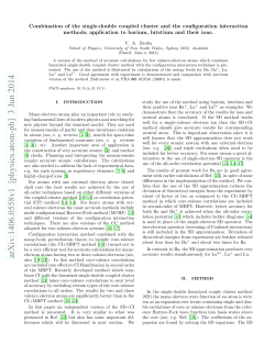 Combination of the single-double coupled cluster and the