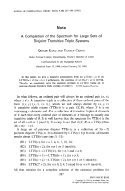 Note A Completion of the Spectrum for Large