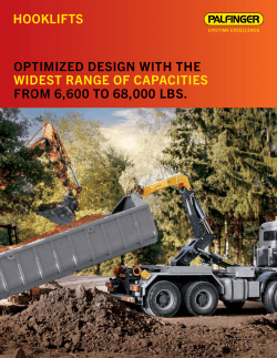 hooklifts optimized design with the widest range of