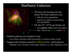 Starburst Galaxies