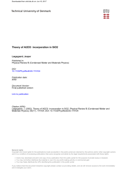 Theory of Al2O3 incorporation in SiO2