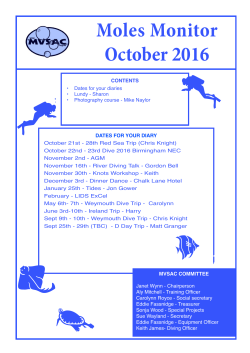 Moles Monitor October 2016