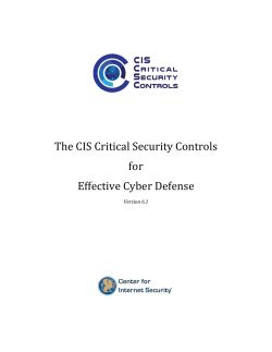 all 20 CIS Controls - Center for Internet Security