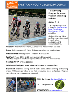 fasttrack youth cycling program
