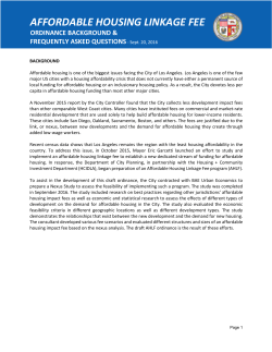 affordable housing linkage fee