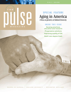 Aging in America - Oakland University