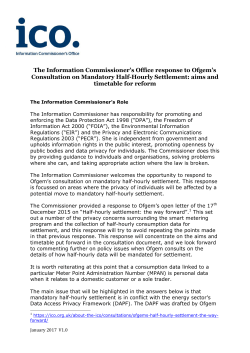 The Information Commissioner`s response About the ICO PDF