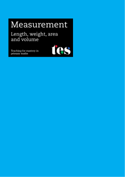 Length, weight, area and volume booklet