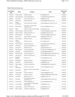 Page 1 of 3 Oracle Submittal Exchange